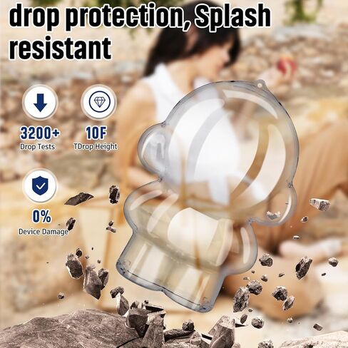 حافظة واقية متوافقة مع Skullpanda - ملحقات أكمام حماية قوة الضغط لقاعدة عرض صندوق شفاف عالي (شاشة 360 درجة)، مقاومة للماء، ومقاومة للبقع، ومقاومة للخدش in Kuwait