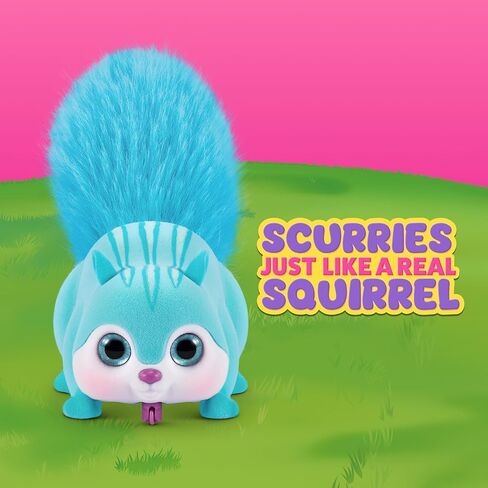 Pets Alive Scurry'n Squirrel (أزرق + برتقالي) عبوتان من ZURU - لعبة روبوتية تفاعلية للحيوانات الأليفة، سنجاب متحرك بحركات وأصوات واقعية، للأعمار من عامين فما فوق، طفل صغير in Saudi Arabia
