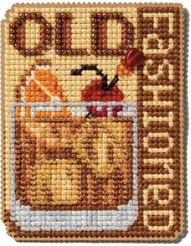 Mill Hill Old Fashioned Beaded Counted Cross Stitch Ornament Kit 2025 Spring Bouquet MH182514, 2.5 inches x 3 inches, Multi in Saudi Arabia