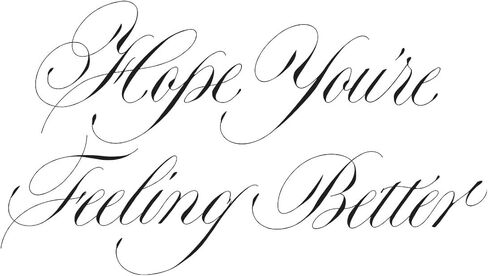 لوحة Spellbinders BP-276 Copperplate نأمل أن تشعر بتحسن أفضل، لوحة ضغط أفضل من مجموعة Copperplate Happy Everything Sentiments من Paul Antonio in Saudi Arabia