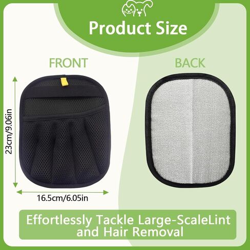 2 Packs Electrostatic Pet Hair Remover Glove for Dogs and Cats – Reusable Brush Pet Hair Removal Glove for Furniture, Car Interiors, Bedding & Clothing in Saudi Arabia