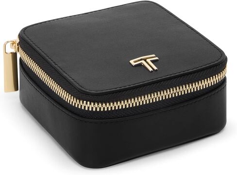تومي - حقيبة مجوهرات بيلدن - أسود - منظم مجوهرات السفر - هدايا نسائية - منظم مجوهرات - هدية العيد لها in Kuwait