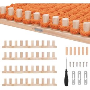 phennfusion بطانية مكتنزة تلوح في الأفق للبطانيات رمي ​​DIY، 61.4 "إطار خشبي تلوح في الأفق حجم قابل للتعديل طوي المحمولة اليد الحياكة الغزل مكتنزة، لا الإبر المطلوبة، للمبتدئين ودية الغزل الحرفية in Kuwait