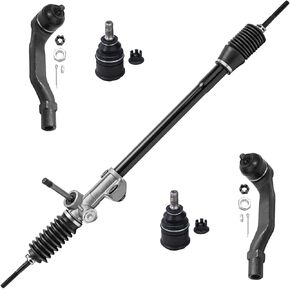 Detroit Axle - رف التوجيه الأمامي وقمة الأجنحة لعام 1988-1991 Honda Civic CRX Rack and Pinion Assembly 2 end end end end endles 2 lower ball combans 1989 1990 in Kuwait