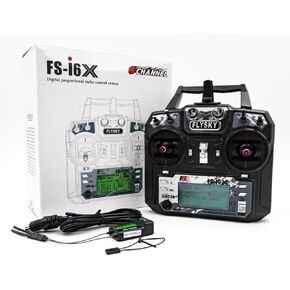 وحدة تحكم جهاز إرسال RC من Flysky FS-i6X 10CH 2.4 جيجا هرتز مع جهاز استقبال iA6B 6CH للأجنحة الثابتة والطائرة الشراعية والمروحية وقارب RC in Kuwait