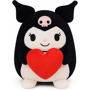 لعبة Kawaii الكرتونية القطيفة، وسادة قطيفة على شكل قلب لعيد الحب، عيد الحب الرومانسي واللطيف، عيد الميلاد (وردي) in Kuwait