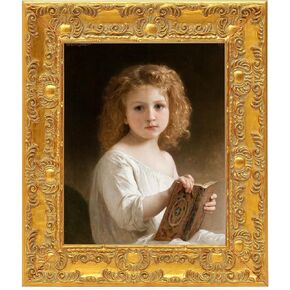 إطار قماش مزخرف ذهبي عتيق مقاس 12 × 16، إطار عائم من الخشب الصلب، إطارات معرض الباروك للوحات الزيتية والمطبوعات الفنية، إطارات عائمة للرسم على القماش (12 × 16) in Kuwait