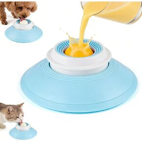 2026 New Lick Sphere Dog, Anxieties Relief Slow Feeder Dog Lick Ball Treat Dispenser, Non-Slip Licking Bowl, Enrichment Toys, Suitable for All Types of Dogs/Cats in Kuwait