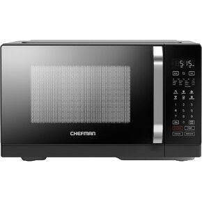 فرن ميكروويف رقمي MicroCrisp من Chefman، وظيفة طهي مزدوجة فريدة من نوعها "Cook and Crisp"، ميكروويف 1000 واط + 1500 واط، 1.1 قدم مكعب، 6 إعدادات مسبقة تعمل باللمس، شاشة رقمية، مقبض من الفولاذ المقاوم للصدأ in Kuwait