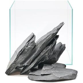 صخور الأردواز الطبيعية 2-4 بوصات صخور حوض السمك 5 رطل أحجار Aquascaping لحوض السمك تررم الزواحف ديكور الموائل Vivariums Paludariums بونساي حدائق خرافية مصغرة in Kuwait