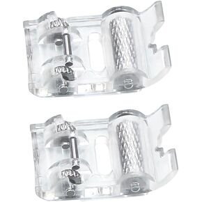 2 Pcs Roller Sewing Machine Presser Foot - Fits All Low Shank Snap-On Singer, Brother, Babylock, Euro-Pro, Janome, Kenmore, White, Juki, New Home, Simplicity, Elna and More in Saudi Arabia