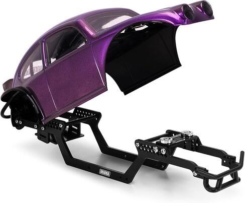 INJORA BUG18 Body with LCG Aluminum Universal Chassis for 1/18 RC Crawler TRX4M Upgrade(Purple) in Saudi Arabia