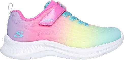 حذاء رياضي Skechers Kids Girls Jumpsters 2.0-Blurred Dream، تركواز/متعدد، 12 طفل صغير in Saudi Arabia