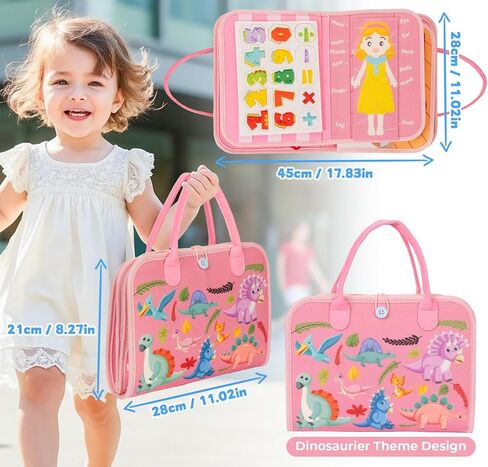 ألعاب مونتيسوري المزدحمة للهدايا التي تبلغ من العمر سنة واحدة، ألعاب الفتيات التعليمية، كتب الأنشطة الهادئة، هدايا الأطفال الصغار، كتاب مشغول للأطفال الصغار من سن 1 إلى 3 سنوات، لعبة سفر وردية اللون لمدة عام واحد in Kuwait