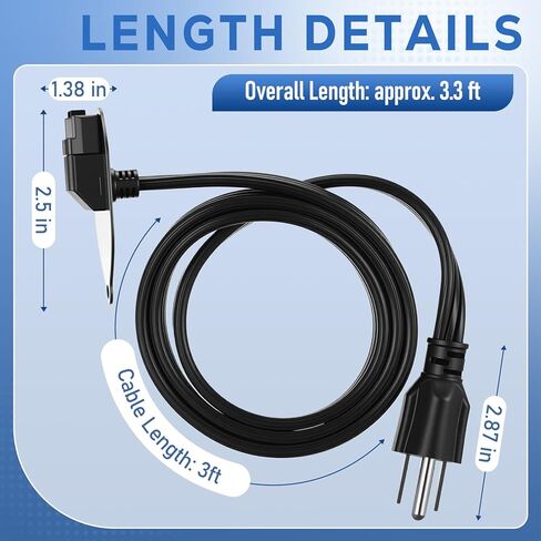 1 Pcs Garbage Disposal Power Cord Compatible with Insinkerator Ez Connect Power Crd-Ez Cord Advanced Series Continuous Feed Food Waste Disposer Models Garbage Disposal in Kuwait