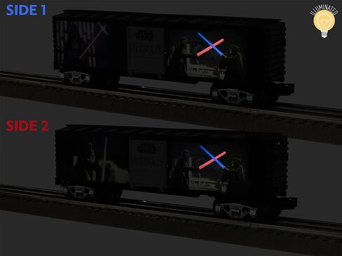 Lionel Star Wars Lightsaber Series Illuminated Boxcar - Darth Vader v. OBI-Wan Kenobi in Saudi Arabia