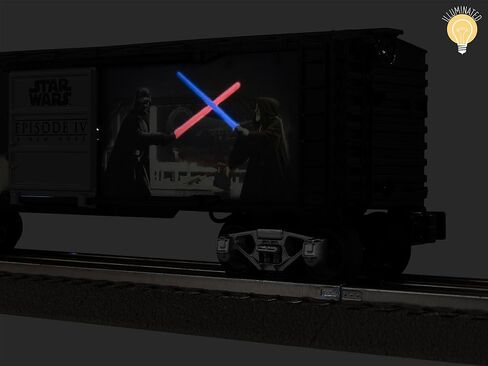 Lionel Star Wars Lightsaber Series Illuminated Boxcar - Darth Vader v. OBI-Wan Kenobi in Saudi Arabia