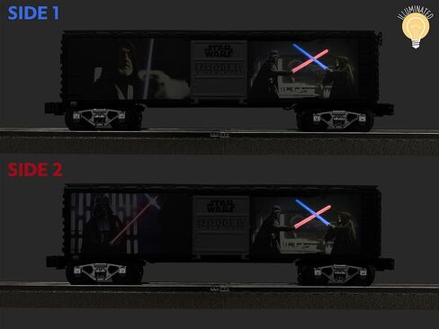 Lionel Star Wars Lightsaber Series Illuminated Boxcar - Darth Vader v. OBI-Wan Kenobi in Saudi Arabia