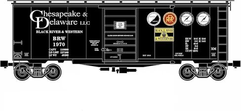 RMT O Scale Boxcar تشيسابيك وديلاوير بلاك ريفر آند ويسترن in Kuwait