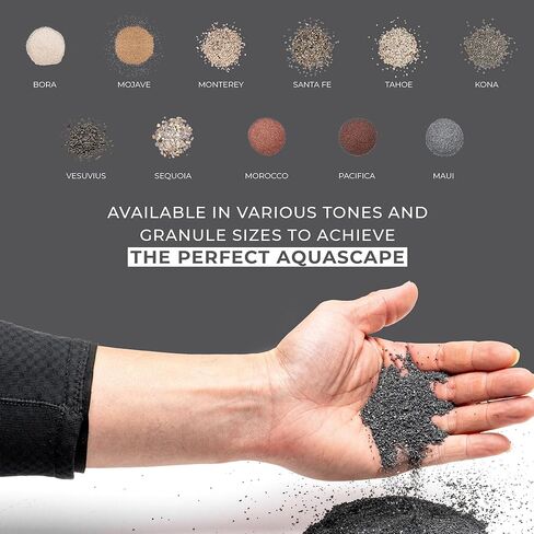 UNS Controsand - Maui, 8L - Natural Freshwater 0.4-0.9mm Black Sand for Aquascaping Planted Tanks - Aquarium, Terrarium, Paludarium Substrate for Betta, Shrimp, Fish, Jumping Spider, Turtle in Saudi Arabia
