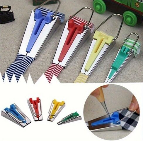 1PC Splicing Cloth 4 Size Fabric Bias Tape Maker Binding Tool Quilting Sewing 6mm 8mm mm Craft DIY (25 mm) in Saudi Arabia