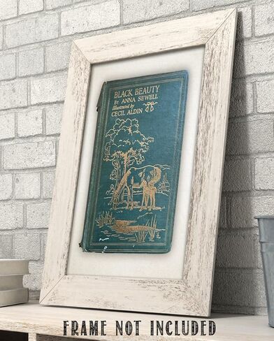 Black Beauty Book Cover - 11x14 Unframed Print, Vintage Children's Classic Book, Book Cover Literary Decoration, School and Library Decor and Great Gift for Book Lovers in Saudi Arabia