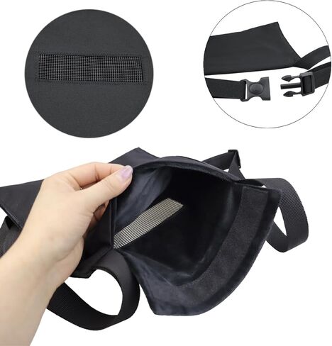 Breathable Snake Carrier Bag for Travel - Escape-Proof Canvas Reptile Transport Bag with Adjustable Strap & Fleece Lining, Ideal for Ball Pythons, Vet Visits, Camping in Saudi Arabia