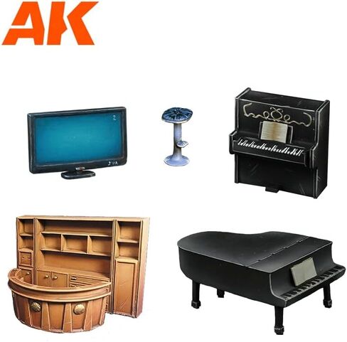 ايه كيه ريزين موديل AK1358 مجموعة غرفة المعيشة (راتنج 30-35 ملم) in Kuwait