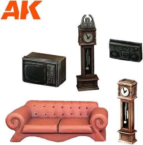 ايه كيه ريزين موديل AK1358 مجموعة غرفة المعيشة (راتنج 30-35 ملم) in Kuwait