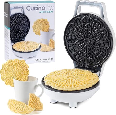 CucinaPro Pizzelle Maker 2 Pack Set– Nonstick Pizzelle Baker & Mini Italian Waffle Iron Press, Easy to Use Duo for Thin Crisp Cookies & Unique Dessert Treats, Gift Bundle for Home, Kitchen Must Have in Saudi Arabia