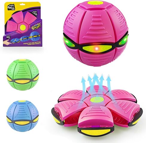 Magic Bouncing Ball Pop Up Balls – Light Up Magic Meta Ball Toy with 6 Light – Dual-Form Bouncy Balls Indoor Outdoor Play – Transforming Toy for Parent-Child Interaction (Blue) in Kuwait