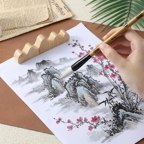 مجموعة فرش الخط الصيني من 3 أحجام، مجموعة فرش الرسم بالألوان المائية بالحبر ورسم كانجي سومي الفنية التقليدية للمبتدئين in Kuwait