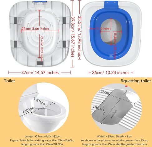 Cat Toilet Training Kit, Reusable Cat Toilet Trainer Urinal Removable Pet Toilet Training System, Professional Cat Urinal Seat Trainer for Home Pet Shop (Blue) in Saudi Arabia