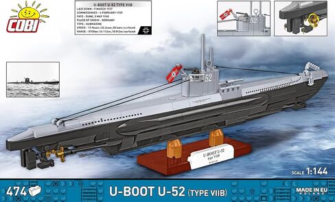 مجموعة COBI التاريخية، الغواصة الألمانية من الحرب العالمية الثانية من النوع VIIB (U-Boat U-52) in Kuwait