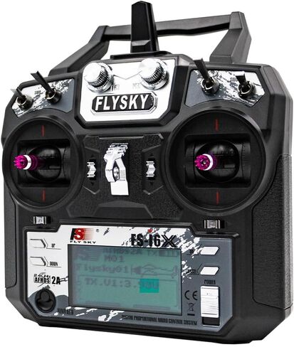 وحدة تحكم جهاز إرسال RC من Flysky FS-i6X 10CH 2.4 جيجا هرتز مع جهاز استقبال iA6B 6CH للأجنحة الثابتة والطائرة الشراعية والمروحية وقارب RC in Kuwait