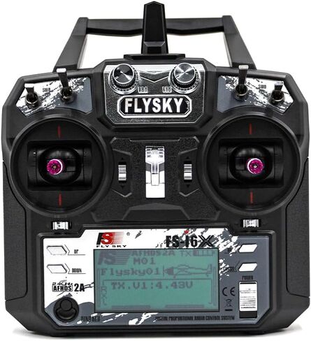 وحدة تحكم جهاز إرسال RC من Flysky FS-i6X 10CH 2.4 جيجا هرتز مع جهاز استقبال iA6B 6CH للأجنحة الثابتة والطائرة الشراعية والمروحية وقارب RC in Kuwait
