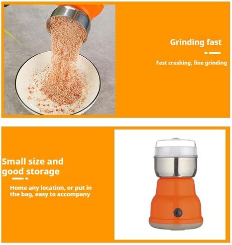 مطحنة المطبخ | مطحنة كهربائية 500 وات | يطحن البهارات والمكسرات والحبوب والقهوة | 1 شفرة من الفولاذ المقاوم للصدأ | الاستخدام الرطب والجاف in Kuwait