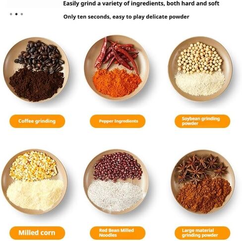مطحنة المطبخ | مطحنة كهربائية 500 وات | يطحن البهارات والمكسرات والحبوب والقهوة | 1 شفرة من الفولاذ المقاوم للصدأ | الاستخدام الرطب والجاف in Kuwait