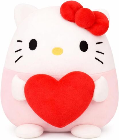 لعبة Kawaii الكرتونية القطيفة، وسادة قطيفة على شكل قلب لعيد الحب، عيد الحب الرومانسي واللطيف، عيد الميلاد (وردي) in Kuwait
