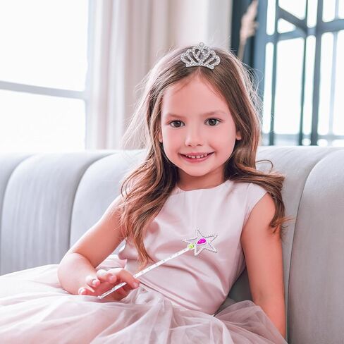 4 قطع من تيجان التاج الصغيرة مع مشط للشعر، مشبك شعر على شكل تاج صغير، تاج صغير من حجر الراين لحفلات أعياد الميلاد وحفلات تزيين الكيك in Kuwait