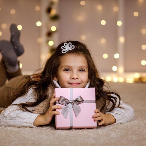 4 قطع من تيجان التاج الصغيرة مع مشط للشعر، مشبك شعر على شكل تاج صغير، تاج صغير من حجر الراين لحفلات أعياد الميلاد وحفلات تزيين الكيك in Kuwait