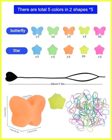 50Pcs Soft Small Silicone Beads for Hair,Hair Beads for Kids Girls Braids with 5mm Hole Glow in The Dark 5 Color(50) in Saudi Arabia