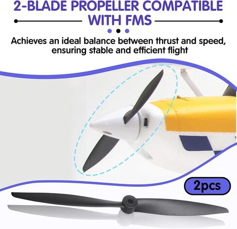 2 قطعة مروحة RC ذات شفرتين متوافقة مع FMS 1200 مم Super EZ 1220 مم Ranger FMSPROP022، دعامة 10x5 in Kuwait