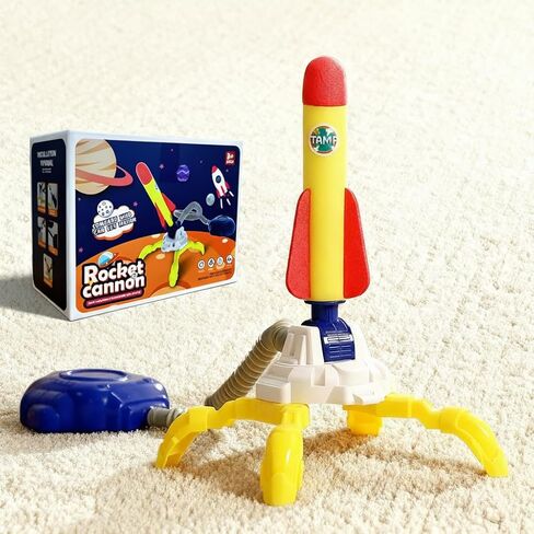 Aeroglyph Rocket Launcher for Kids, 3 Rockets - Fun Backyard & Outdoor Kids Toys Gifts for Boys & Girls - High Flying Toy Foam Blaster Set - Multi-Player Adjustable Launch Stand in Saudi Arabia
