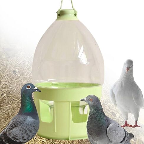 Pigeon Water Dispenser Drinker Bottle Automatic Water Pot Container,Bird Drinker,for Budgie Chicken Parrots Duck Hamster, 6L in Saudi Arabia