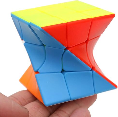 Cube Twist 3x3 Stickerelss Speed Cube Vivid Color Magic Puzzle Toys Puzzle Boxes(Twist 3rd Order) in Kuwait