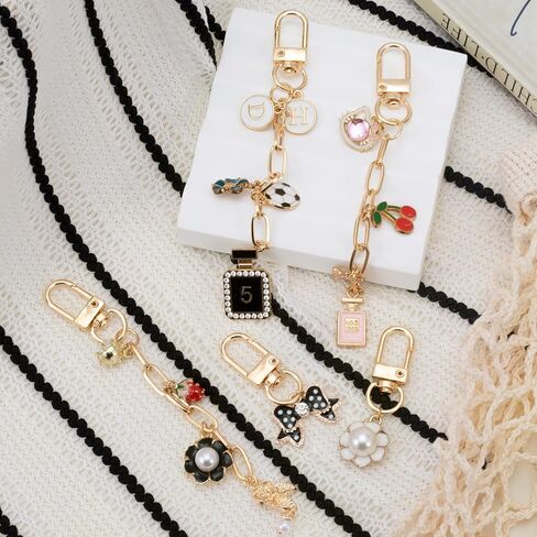 20 قطعة من مجموعة صنع سلسلة المفاتيح الذهبية، سلاسل خطاف دوارة بحلقة مفاتيح، مجموعة سلسلة مفاتيح ممتدة لصنع المجوهرات وحقائب اليد in Kuwait