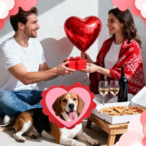 3 PCS Holiday Dog Outfits Set, Valentine’s Day, St. Patrick’s Day, Easter Dog Outfits with Adjustable Headband for Medium Large Dogs, Dog Cat Holiday Party Costumes and Supplies (L: 16"-22") in Saudi Arabia