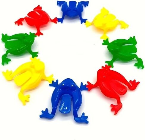15 Colorful Mini Jumping Frogs - Finger Dexterity Game, Counting & Math Skills Tool, Birthday Party Gift & Educational Toy, Halloween, Christmas, New Year, Valentine's Day Party Supplies in Saudi Arabia