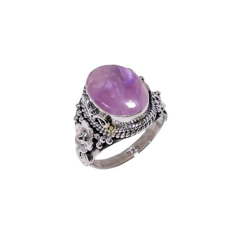 Charoite Ring for Women – Handmade 12x16mm Oval Natural Purple Gemstone, 925 Sterling Silver Boho Statement Ring, Engagement, Promise, Birthday Gift in Saudi Arabia
